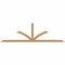 Ekena Millwork Richland Timber Gable Bracket, Western Red Cedar, 108"W x 31 1/2"H x 3 1/2"D x 3 1/2"F, 7/12 Pitch GBW108X31X0404RIC00SWR - alternate 1